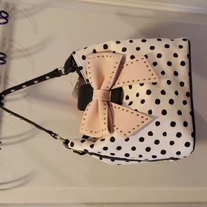 Betsey Johnson Bucket Hopeless Romantic Polka Dot